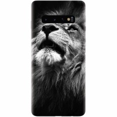 Husa silicon pentru Samsung Galaxy S10, Majestic Lion Portrait