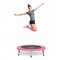 KLARFIT Rocketbaby, trambulina, ?96cm, polipropilena, pana la 100 kg, acoperita cu pulbere roz