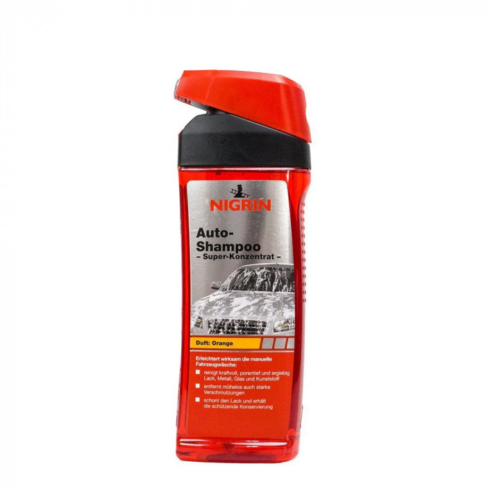 Sampon auto concentrat Nigrin 500ml , ideal pentru spalare manuala Kft Auto