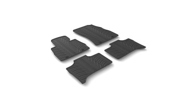 Set covorase auto din cauciuc BMW X5 (E53) 1999-2006, Negru, Gledring, 4 buc. foto