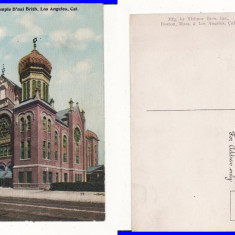 SUA , USA -Los Angeles-Sinagoga . Iudaica- clasica, rara
