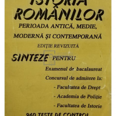 Marcela Nica - Istoria românilor - perioada antică, medie, modernă și contemporană (editia 1994)