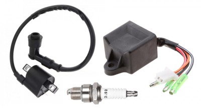 CDI + Bobina Inductie + Bujie Scuter MBK Flipper 49cc 50cc 80cc foto