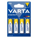 Baterii Alcaline Varta Energy, AA, Set 4 Bucăți, 1.5V, Oem