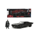 Batmobile (Batman 2022) Masinuta din metal 1:24 si figurina, Jada Toys