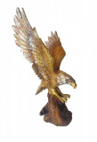 Cumpara ieftin Statueta decorativa, Vultur, Auriu, 32 cm, DVR0228