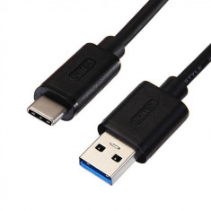 UNITEK Cablu USB tip-C - USB 3.1 Black foto