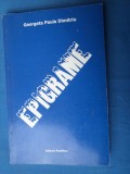EPIGRAME DE GEORGETA PAULA DIMITRIU / VERSURI / CU AUTOGRAFUL AUTORULUI