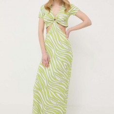 MICHAEL Michael Kors rochie culoarea verde, maxi, mulata