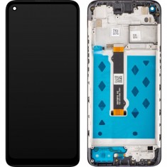 Display cu Touchscreen Motorola Moto G9 Power, cu Rama, Negru, Service Pack 5D68C17634 foto