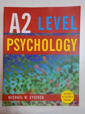 A2 LEVEL PSYCHOLOGY by MICHAEL W. EYSENCK foto