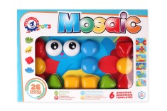 Joc educativ mega mozaic, TechnoK, pentru bebe, 26 pioneze si 6 sabloane