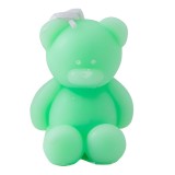 Lumanare Parfumata, Model Ursulet, Verde, Aroma de Iasomie, 5.5x3.6x4 cm