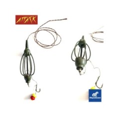 Montura Attack Crap Leadcore Momitor Inline 55 Gr Carlig Hayabusa Nr 4 +porumb Silicon foto