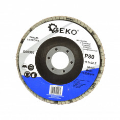 Disc abraziv, 115mm, P80 GEKO G00302