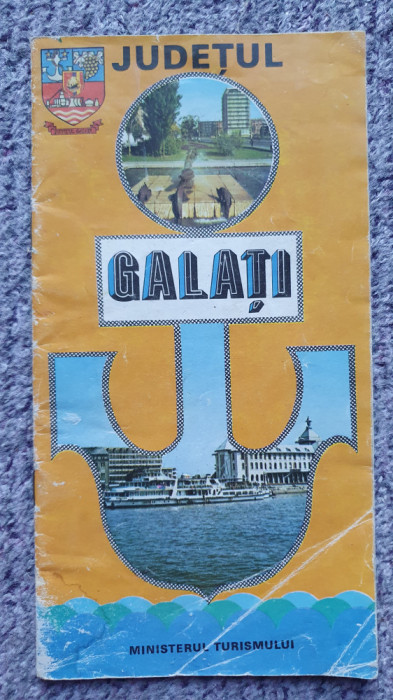 Pliant Judetul Galati anii 80, harta, fotografii, prezentare