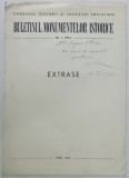 BULETINUL MONUMENTELOR ISTORICE , NR. 1 : DESCOPERIREA PRIN RESTAURARE A UNEI ICOANE BIZANTINE LA MANASTIREA AGAPIA de GHEORGHE ZIDARU , 1973, DEDIC