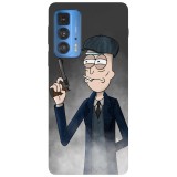 Husa compatibila cu Motorola Edge 20 Lite model Rick Peaky Blinder Crossover, Silicon, TPU, Viceversa, Transparent, Carcasa