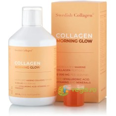 Colagen Morning Glow Lichid Hidrolizat Tip 1 si 3 - 10000mg, Acid Hialuronic 25mg, Retinol 800mcg, Biotina 5000mcg, Probiotice, Vitamine 500ml
