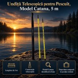 Undiță Telescopică pentru Pescuit, Model Catana, 5 m