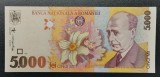 Rom&acirc;nia 5000 Lei 1998 UNC din fisic