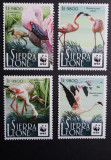 Sierra Leone, 2017, WWF - Lesser flamingo, 4v. MNH