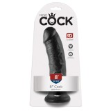 King Cock 8 Flesh Realistic Dildo Negru