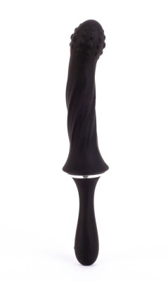 Vibrator Anal II, Negru, 24 cm foto