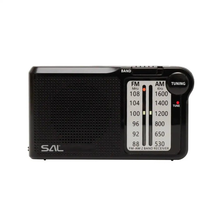 Radio portabil AM-FM 2x AA negru SAL RPC5