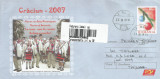 Romania, Craciun 2007, intreg postal circulat intern, 2008