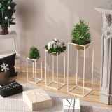 Cumpara ieftin Ghiveci decorativ GED019C Auriu 28x80x28 cm