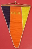 Fanion vechi (ANII`60) - Germania DEB - Augsburg Raliul Auto - dimensiuni mari 36X26 cm