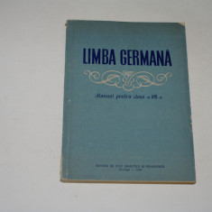 Limba germana manual clasa a VIII a - 1959