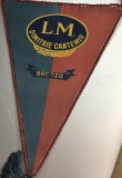 Fanion Vintage Liceul Militar Dimitrie Cantemir Breaza - L.M. Cantemir - Armata Rom&acirc;nă / RSR