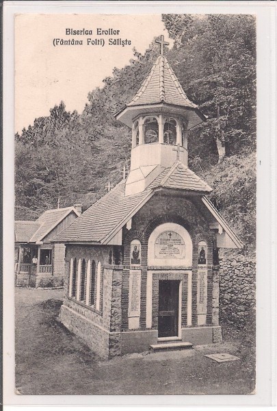 Carte postala circulata in anul 1923 Saliste
