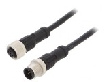 Cablu senzori/automatizări M12-M12 0,5m