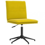 vidaXL Scaun de sufragerie, galben, catifea