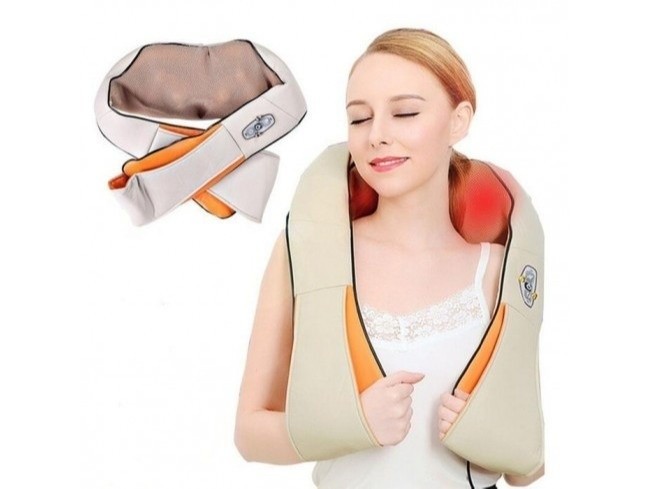 Aparat pentru masaj umeri si gat Shiatsu Massager of Neck Kneading cu infrarosu