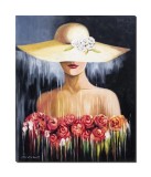 Cumpara ieftin Tablou tanara pictat manual, Eleganta, 60x50cm ulei pe panza, Mircea Iordache