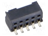 Conector şiruri pini mamă 10 PIN 1,27mm aurit SMT SAMTEC