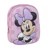 Ghiozdan pentru gradinita Minnie Mouse 3D,1 compartiment,31x25x10cm