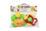 Set Zornaitoare Colorate pentru Bebelusi, 2 Bucati, 24x22 cm, Jucarii Dentitie si Dezvoltare, 3+, Oem
