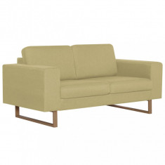Canapea cu 2 locuri, verde, material textil foto