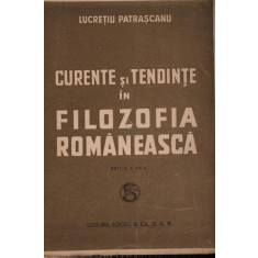 CURENTE SI TENDINTE IN FILOZOFIA ROMANEASCA