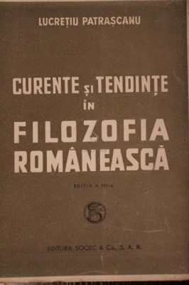 CURENTE SI TENDINTE IN FILOZOFIA ROMANEASCA foto