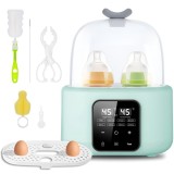 Sterilizator și Incalzitor Biberoane 8-in-1, Linomag&reg;, 240ml, Temperatură Reglabilă 37-100&deg;C, &Icirc;ncălzire Rapidă, Funcție de Decongelare, Sterilizare cu