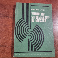 Venitul net si formele sale in industrie de Constantin I.Tulai