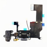 Banda Incarcare Mufa iPhone 5C Neagra, Flex Dock Conector Port, Inlocuire