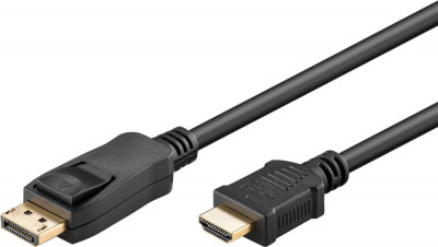 Cablu DisplayPort v1.2 - HDMI v1.4 3m 4K/30Hz Goobay 64837 foto