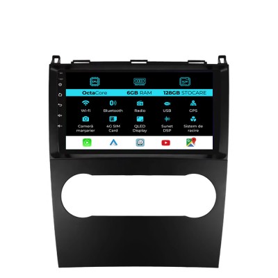 Navigatie Dedicata Mercedes Benz A-Class B-Class (2004-2012), 9Inch, 6Gb Ram, 128Gb Stocare, Carplay foto